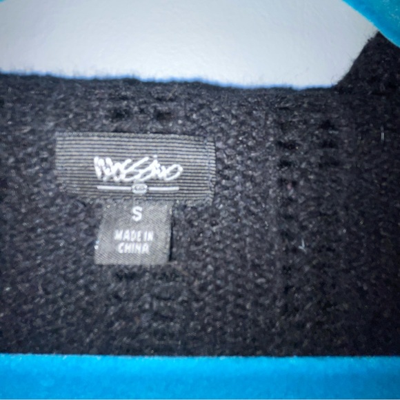 Black Mossimo Ramie Blend Waterfall Cardigan | Size Small - Picture 2 of 8